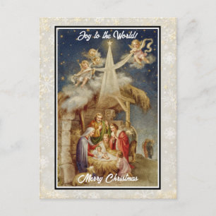 Cartão Postal De Festividades Natividade Natalina Vintage I Religioso Clássico