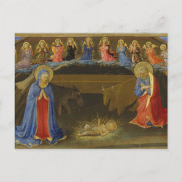 Cartão Postal De Festividades Natividade Pintura Velha Angela Maria Natal