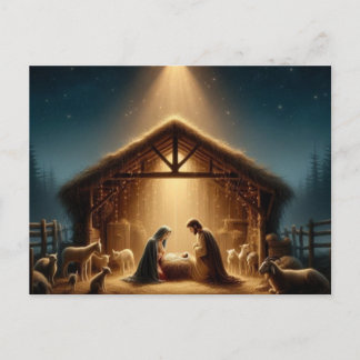 Cartão Postal De Festividades Nativity