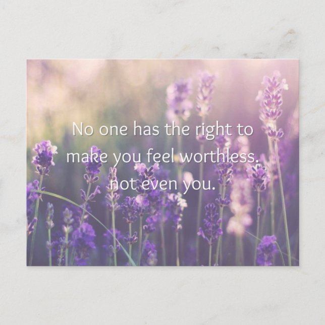 Cartão Postal De Festividades Nem Sequer Você Impressão de Mini Arte Motivaciona (Frente)