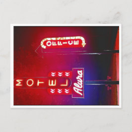 Cartão Postal De Festividades Neon Park Rt 66 Motel