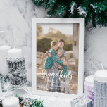 Cartão Postal De Festividades Netos tornam a vida grandiosa<br><div class="desc">Netos fazem a vida grandiosa: Cartão de Natal personalizado para fotos da família. Crédito fotográfico Fotografia © Storytree Studios,  Stanford,  CA. O modelo de foto deve ser substituído por sua própria foto</div>