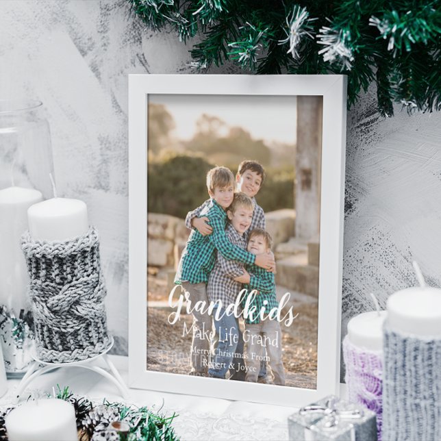 Cartão Postal De Festividades Netos tornam a vida grandiosa (Criador carregado)