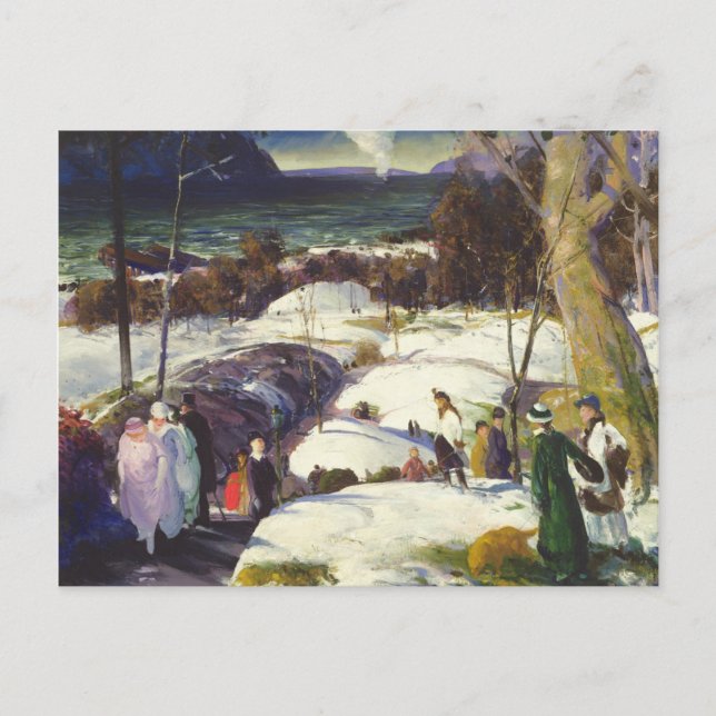 Cartão Postal De Festividades Neve da páscoa (Frente)