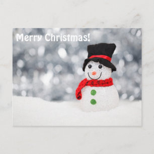 Cartão Postal De Festividades Neve Feliz de Natal