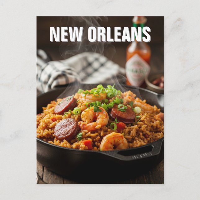 Cartão Postal De Festividades New Orleans Louisiana Jambalaya (Frente)