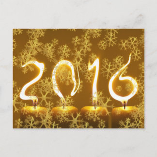 Cartão Postal De Festividades New year 2016 - original postcard