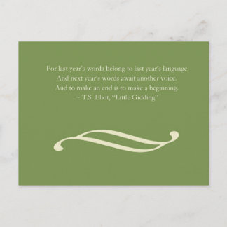 Cartão Postal De Festividades New Year's Greeting | Postcard