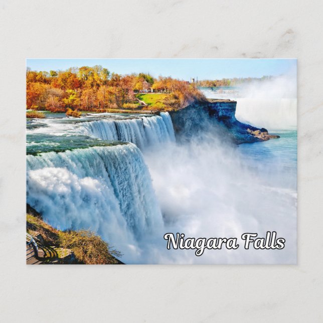 Cartão Postal De Festividades Niagara Falls, Nova Iorque (Frente)