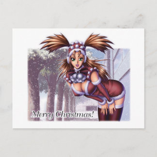 Cartão Postal De Festividades Nikki - Anime Natal