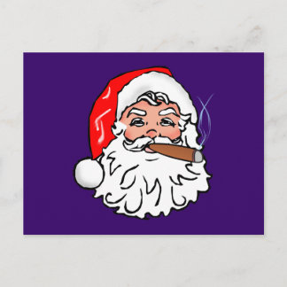 Cartão Postal De Festividades Nikolaus papai noel cigarro Papai Noel cigar