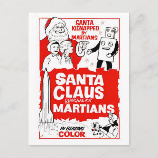 Cartão Postal De Festividades Noel Clause Alegria de Natal