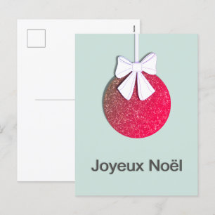 Cartão Postal De Festividades Noel Holiday do Joyeux