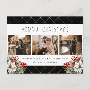Cartão Postal De Festividades Noiva Botânica Ouro Preto Recém-Casados