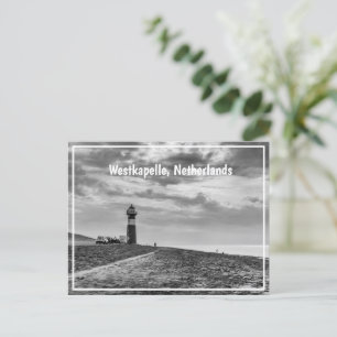 Cartão Postal De Festividades Noorderhooft Lighthouse, Westkapelle, Países Baixo