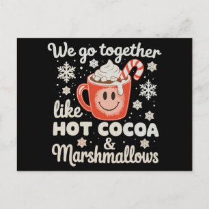 Cartão Postal De Festividades Nós Combinamos Juntos Como Marshmallows de Cacau Q