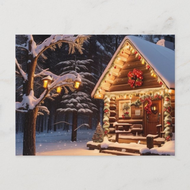 Cartão Postal De Festividades Nós Passamos o Natal Juntos (Frente)