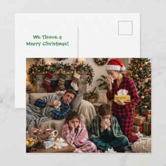 Cartão Postal De Festividades Nós Tissues Um Natal Alegre Foto Natal Engraçado