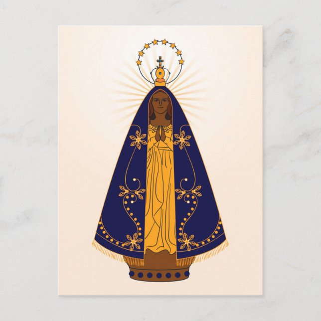 Cartão Postal De Festividades Nossa Senhora Aparecida (Frente)