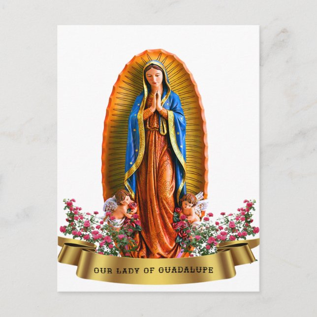 Cartão Postal De Festividades Nossa Senhora de Guadalupe (Frente)