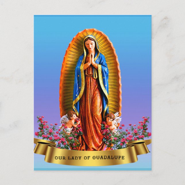 Cartão Postal De Festividades Nossa Senhora de Guadalupe (Frente)