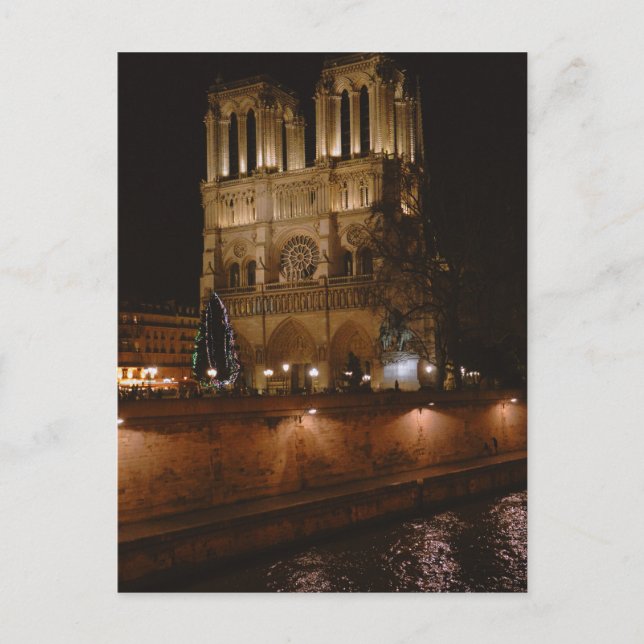 Cartão Postal De Festividades Notre Dame De Paris (Frente)