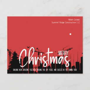 Cartão Postal De Festividades Nova Construção Horizontes, Firma de Arquitetura X