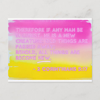 Cartão Postal De Festividades Nova Criatura no Cristo - Cartão-postal de fé