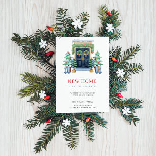 Cartão Postal De Festividades Nova Porta de Natal Doméstica Novo Endereço em Mov