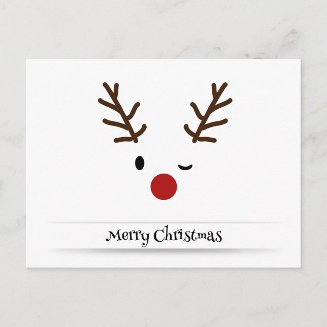 Cartão Postal De Festividades novo design de natal (Frente)