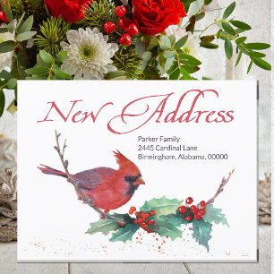 Cartão Postal De Festividades Novo Endereço Doméstico Movido