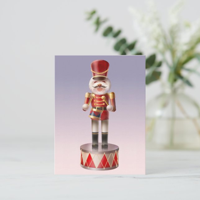 Cartão Postal De Festividades Noz-cracker Dog Soldier (Em pé/Frente)