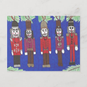 Cartão Postal De Festividades Nozes de Natal