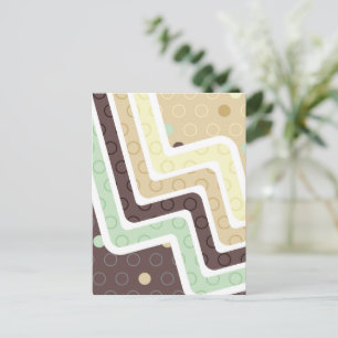 Cartão Postal De Festividades Números Geométricos 1