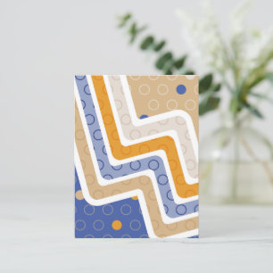Cartão Postal De Festividades Números Geométricos 6