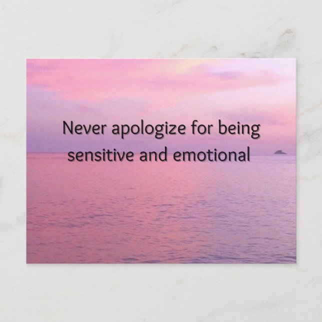 Cartão Postal De Festividades Nunca Desculpar Impressão de Mini Arte Motivaciona (Frente)