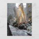 Cartão Postal De Festividades NYC Christmas Angel<br><div class="desc">Holiday angels in Rock Center in New York City at Christmas time.</div>