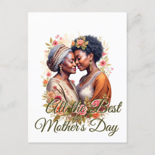 Cartão Postal De Festividades O Abraço de uma Mãe – Um Laço Atemporal em Flor