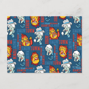 Cartão Postal De Festividades O ANO SEM O Showdown SANTA CLAUS™ Snowtown