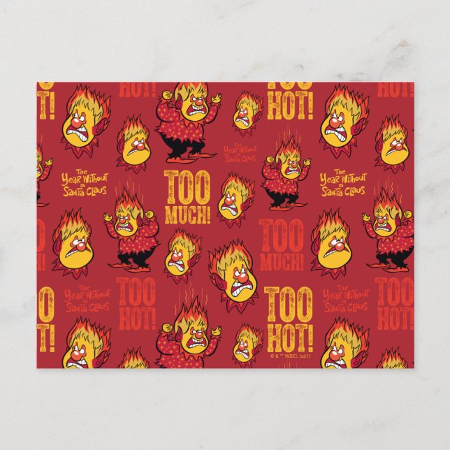 Cartão Postal De Festividades O ANO SEM PADRÃO SANTA CLAUS™ Heat Miser (Frente)