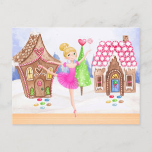 Cartão Postal De Festividades O Balé de fada de ameixa de açúcar do quebra-ca