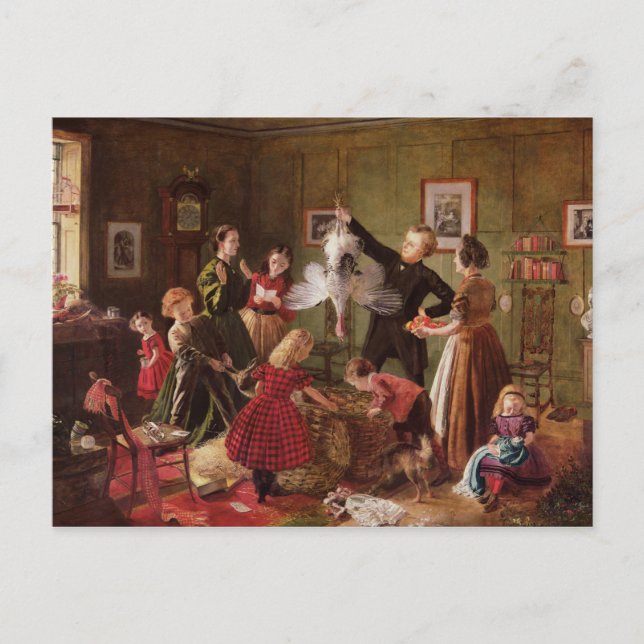 Cartão Postal De Festividades O cabaz do Natal (Frente)