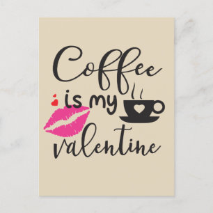 Cartão Postal De Festividades O Café é Meu Namorado Mulheres