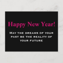 O cartão de ano novo