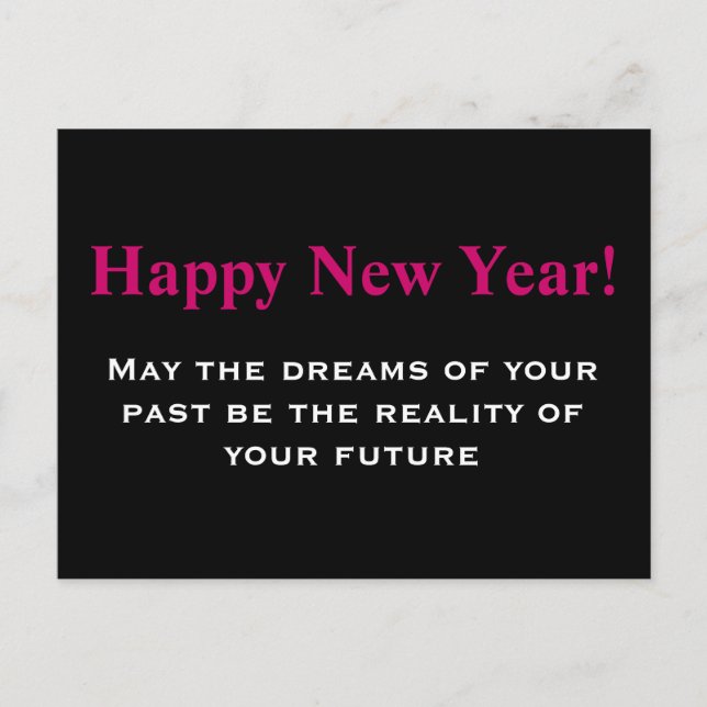 Cartão Postal De Festividades O cartão de ano novo (Frente)