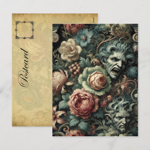 Cartão Postal De Festividades ⚰️ O Conselho de Luto - Vitoriano Gótico