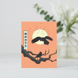 Cartão Postal De Festividades O Corvo Divino