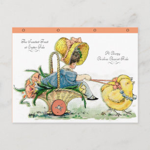 CARTÃO POSTAL DE FESTIVIDADES O DELEITE O MAIS DOCE "CHICKIES CHIRPY " DO