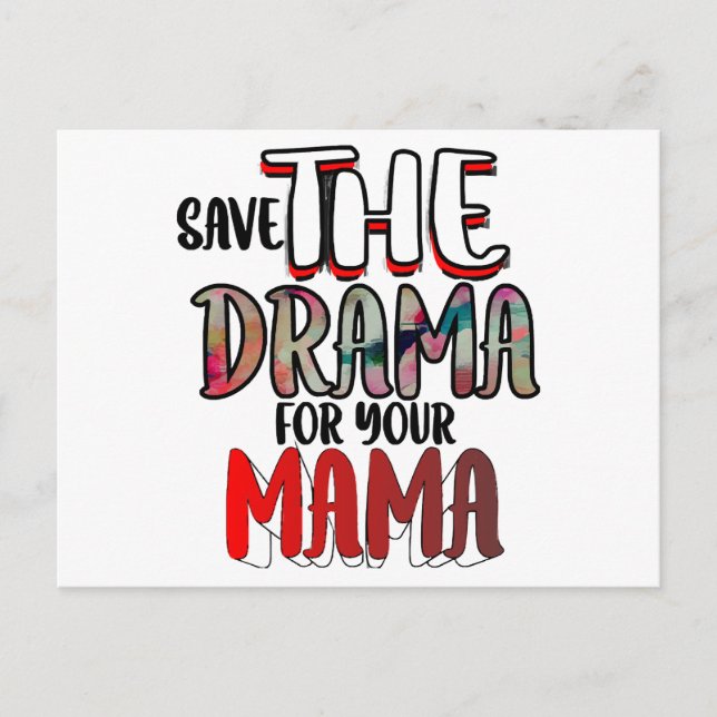 Cartão Postal De Festividades O Drama (Frente)