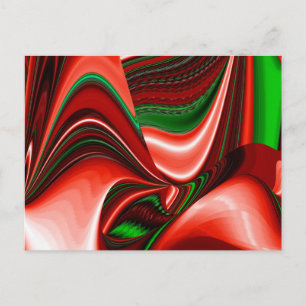Cartão Postal De Festividades O espírito do amor e da esperança Abstrato 3D Ra